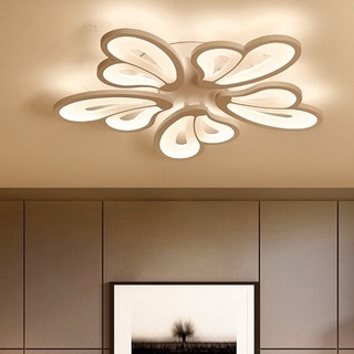 Đèn trần, đèn ốp trần 5 cánh bướm 3 chế độ sáng kèm khiển trang trí phòng hiện đại, sang trọng (Bảo hành 2 năm)