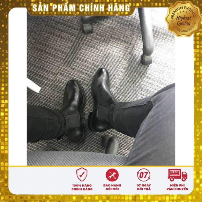 Giày Thời Trang Nam Chelsea Boots Tăng Chiều Cao Cổ Lửng Đẳng Cấp BT28 Cao Cấp