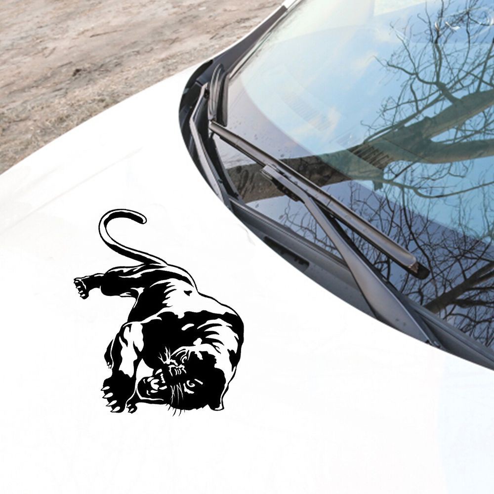 VANES1 Vinyl Auto Decoration Panther Decals Car Stickers Motorcycle Wild Self-adhesive 19.5*13.6CM Exterior Decor/Multicolor