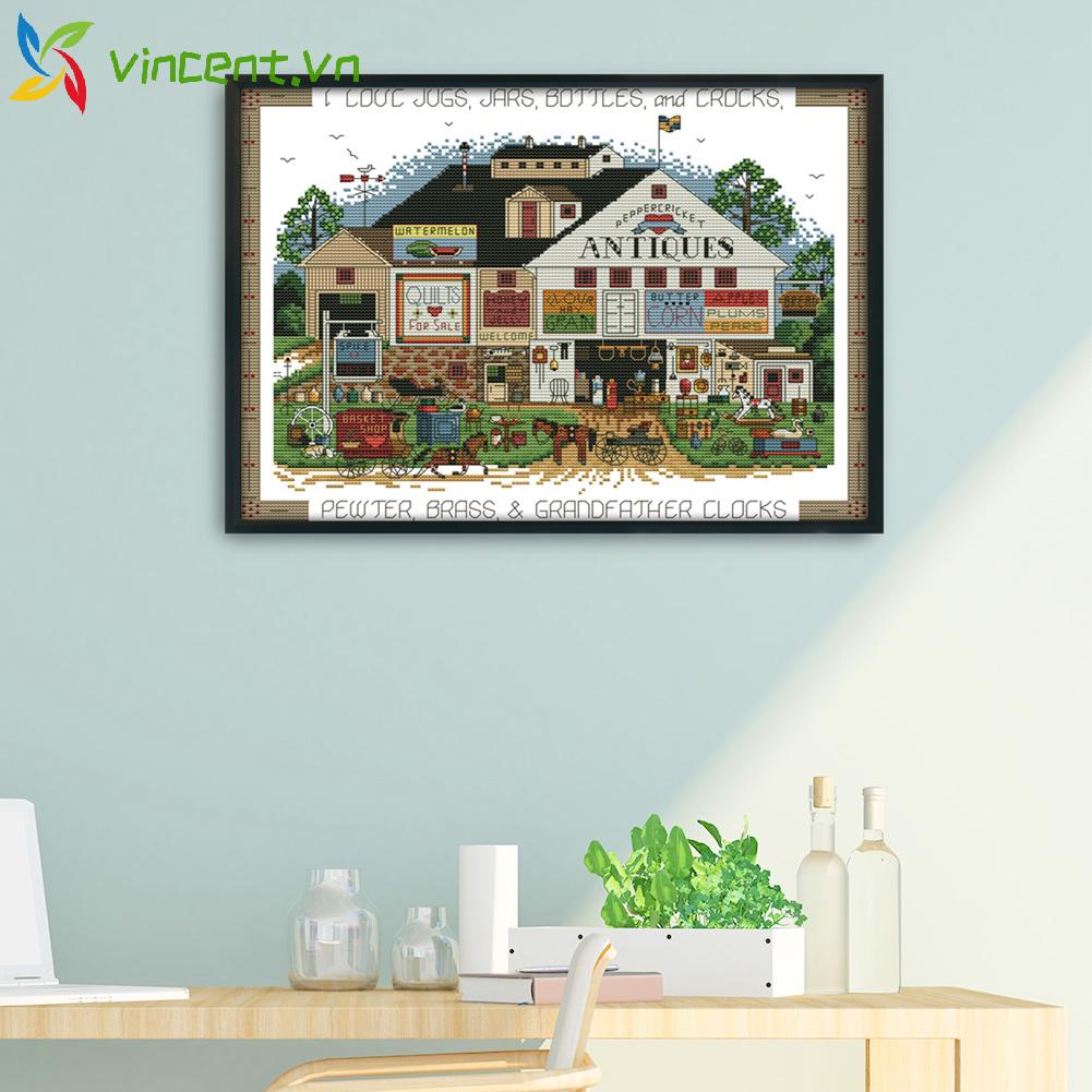 Tranh Thêu Chữ Thập 14ct Hình Phong Cảnh