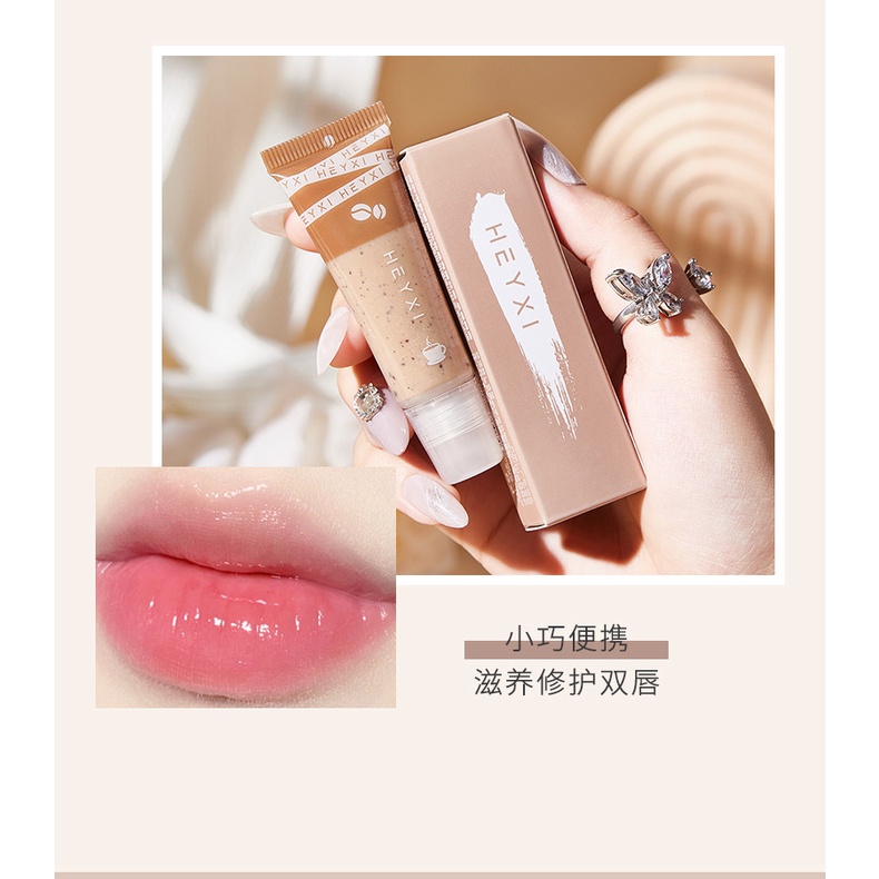 (Bán Buôn Sỉ) Tẩy Da Chết Tế Bào Chết Môi Heyxi Cafe CoffeeMoisturizing Lip Scrub Dưỡng Ẩm Và Căng Bóng Môi TDCM