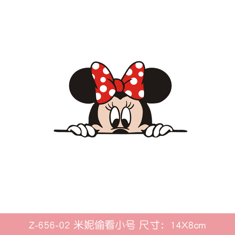 [Mới 2020!!]Miếng Dán Trang Trí Kính Chiếu Hậu Xe Hơi Hình Mickey Minnie Donald Daisy Goofy Chống Thấm Nước Dành Cho Honda Toyota