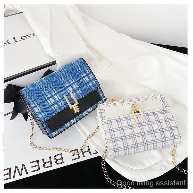 Túi đeo vai nữ họa tiết kẻ sọc 2023