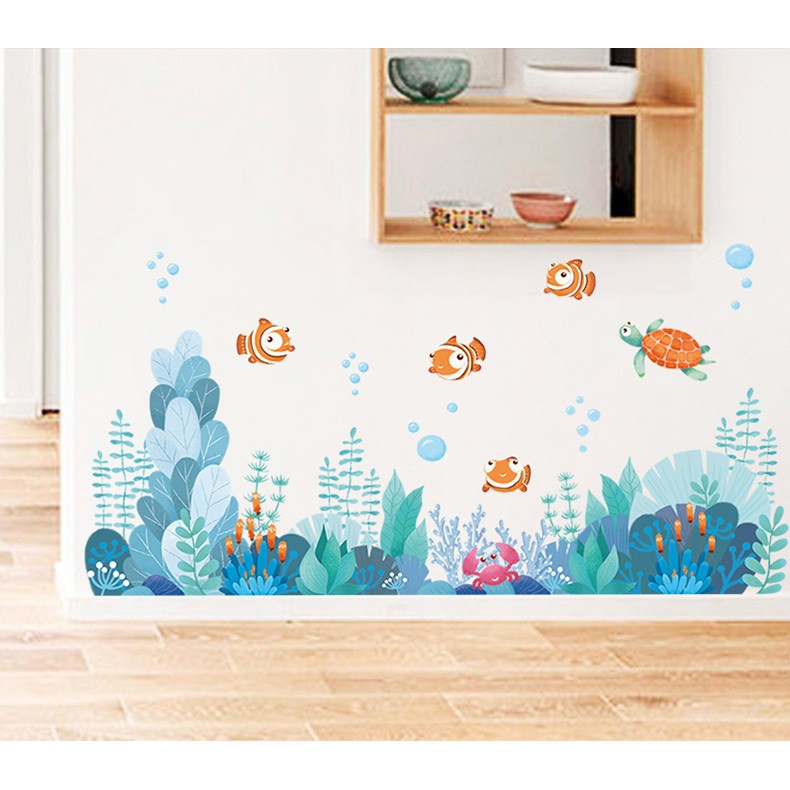 [Mã SKAMPUSHA7 giảm 8% tối đa 50K đơn 250K] Decal Cá Nemo A03 - Decal dán tường Hàn Quốc