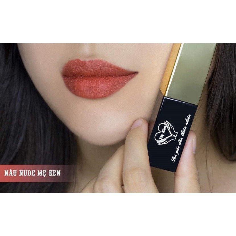 COMBO SON KEM GẤC DỀN MẸ KEN 01 SON 01 DƯỠNG- MÀU CAM ĐẤT, ĐỎ TƯƠI, NÂU NUDE- CHẤT SON LỲ BỀN MÀU TƯƠI MƯỚT MÔI | BigBuy360 - bigbuy360.vn