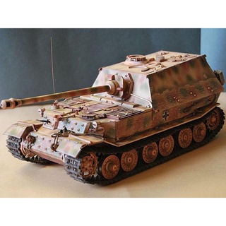 (Thiết kế chuẩn) Bộ kit mô hình giấy 3D Xe tăng Tiger I Elephant German Tank