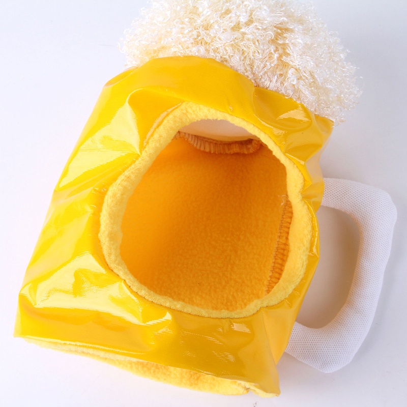 Mũ Giữ Ấm Mùa Đông Hình Ly Bia Mèo Nhỏ Cho Chó Mèo