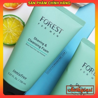 Sữa rửa mặt Innisfree Forest For Men Shaving & Cleansing Foam SRM cho nam giới 150ml