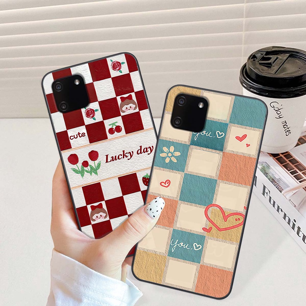 Ốp Realme C11 caro trái tim cá tính, thời trang siêu đẹp, siêu phong cách