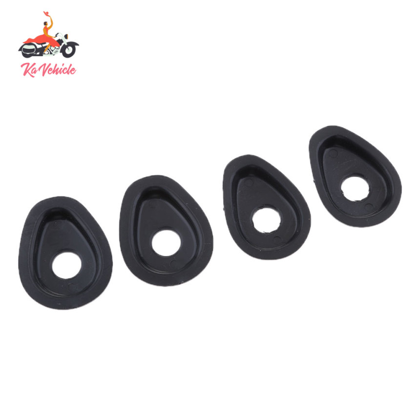 [whstrong]4pcs Turn Signal Adapters Spacers for Yamaha YZF R6 R1 1998-2012 FZ1 FZ6 FZ6R FZ8 XJ6 Light Indicators Front or Rear (Black)