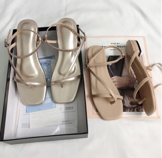 Sandal xỏ dây mảnh xéo (đặt lên 1 size )