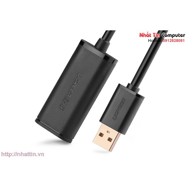 Cáp USB nối dài 10m có chíp khuếch đại chính hãng Ugreen 10321