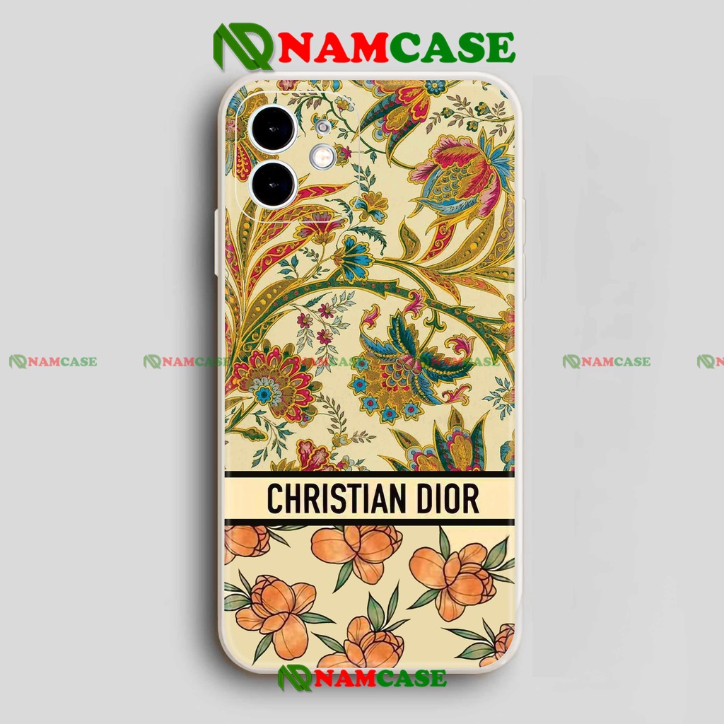 Ốp lưng iPhone Dior cạnh viền vuông silicon dẻo cho iphone 6/6s/7/8/X/XS/XR/11/12/13 Pro Plus Max cute đẹp dễ thương