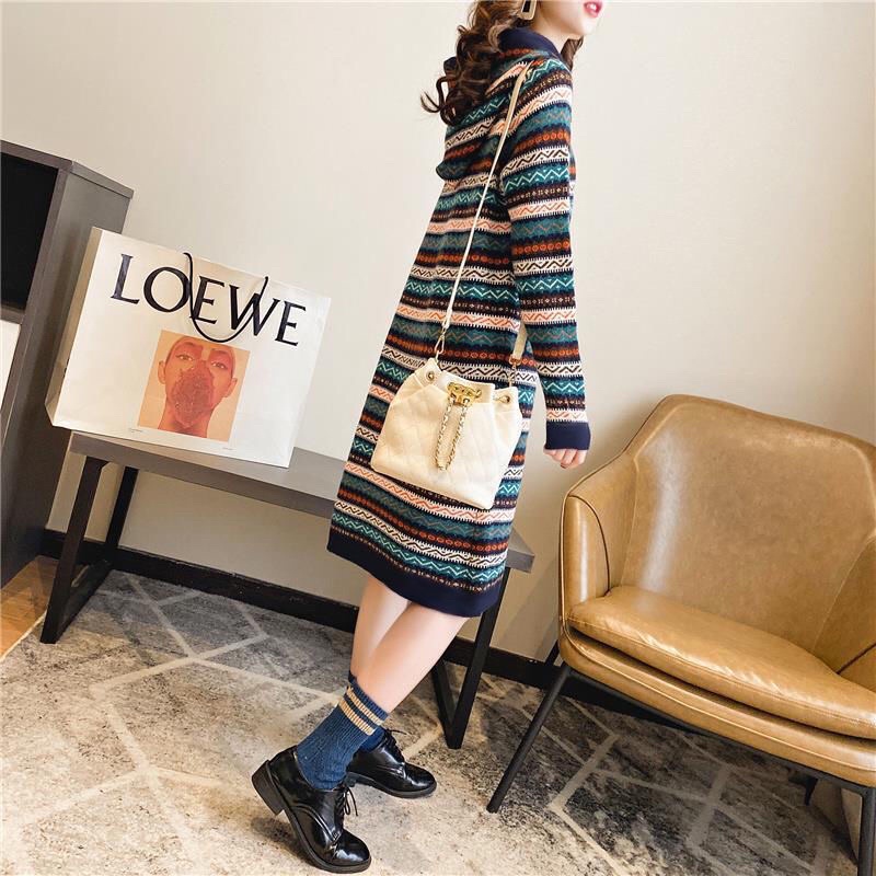 -Váy len nữ vintage thổ cẩm -Order