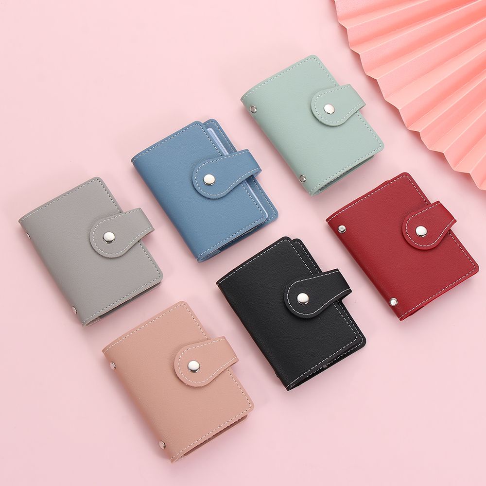 Ví Da PU 26 Ngăn Nhiều Màu Sắc Đa Năng Tiện Dụng