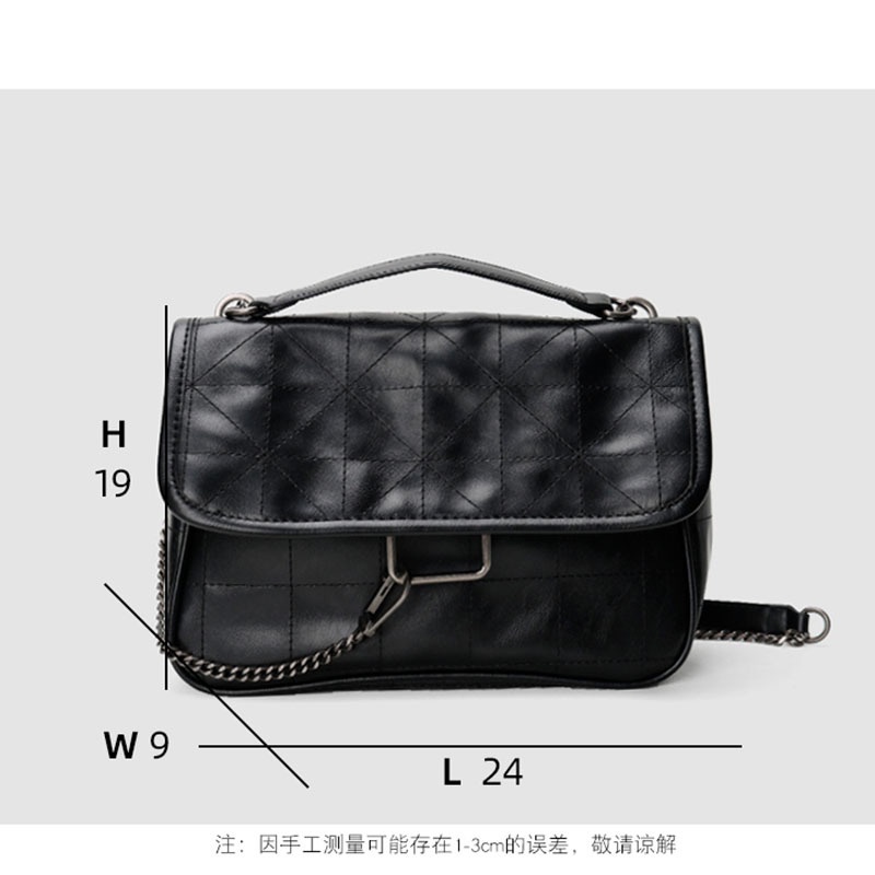 Túi đeo vai phối dây xích thiết kế mới phong cách retro 2022 sành điệu