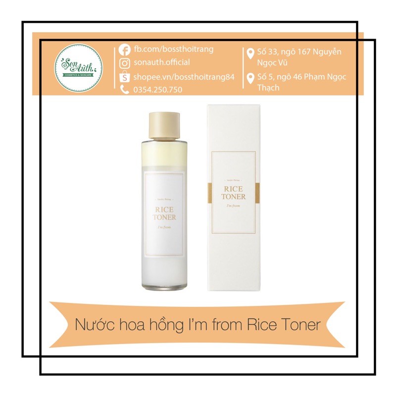 Nước hoa hồng I’m from Rice Toner | BigBuy360 - bigbuy360.vn