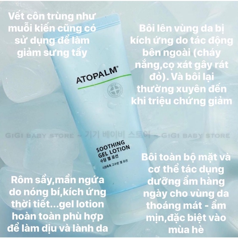 &lt;dùng thử nội địa hàn&gt; KEM DƯỠNG ẨM ATOPALM MLE LOTION /MLE CREAM