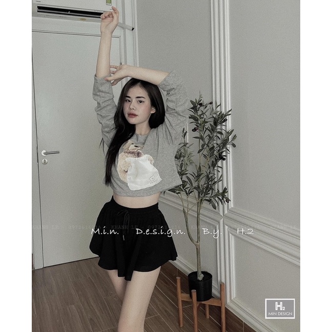 Set crt gấu kèm quần đùi chất đẹp