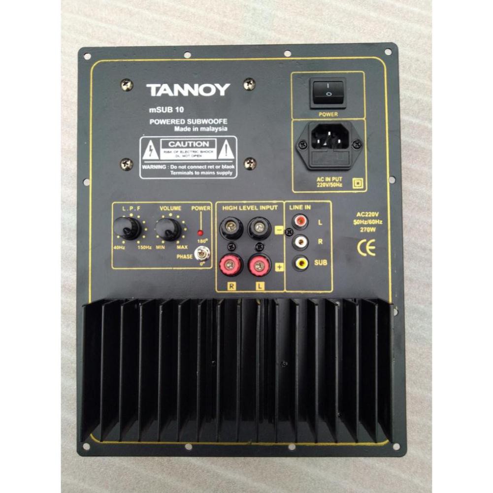 MẠCH SUB ĐIỆN TANOY 2 SÒ TOSHI NGUỒN VUÔNG - MẠCH SIÊU TRẦM