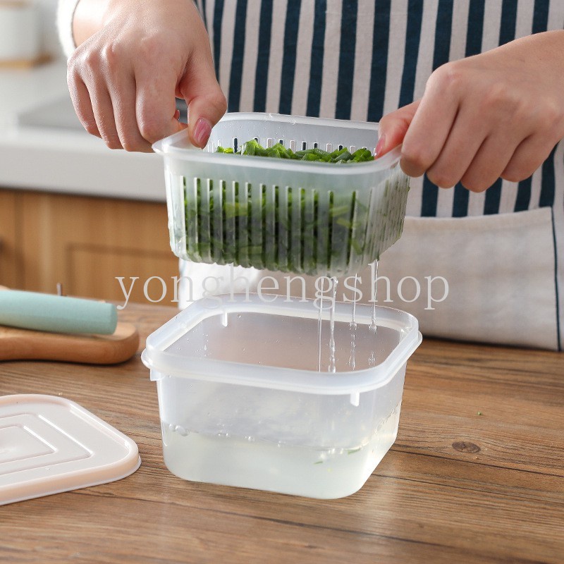 Hộp Bảo Quản Thực Phẩm Có Nắp Đậy Tiện Dụng Cho Tủ Lạnh