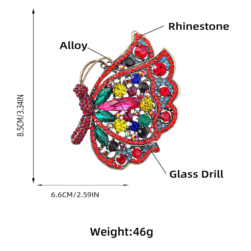 Mới Ghim Cài Áo Hình Con Bướm Đính Ngọc Trai Nhân Tạo Thời Trang Cho Nữ
