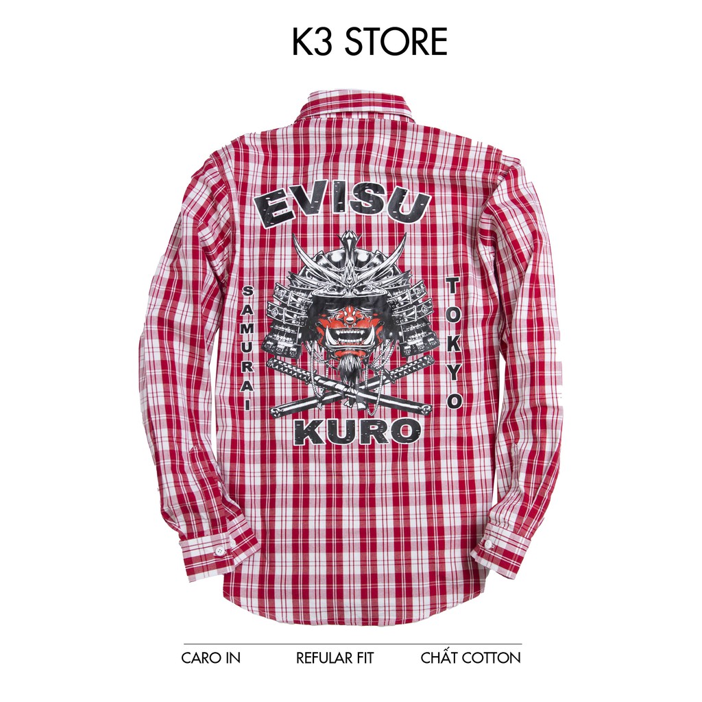 Áo sơ mi caro nam hình in tràm không bong tróc K3 STORE chất vãi kaki mềm hàng thiết kế full tem tag | BigBuy360 - bigbuy360.vn