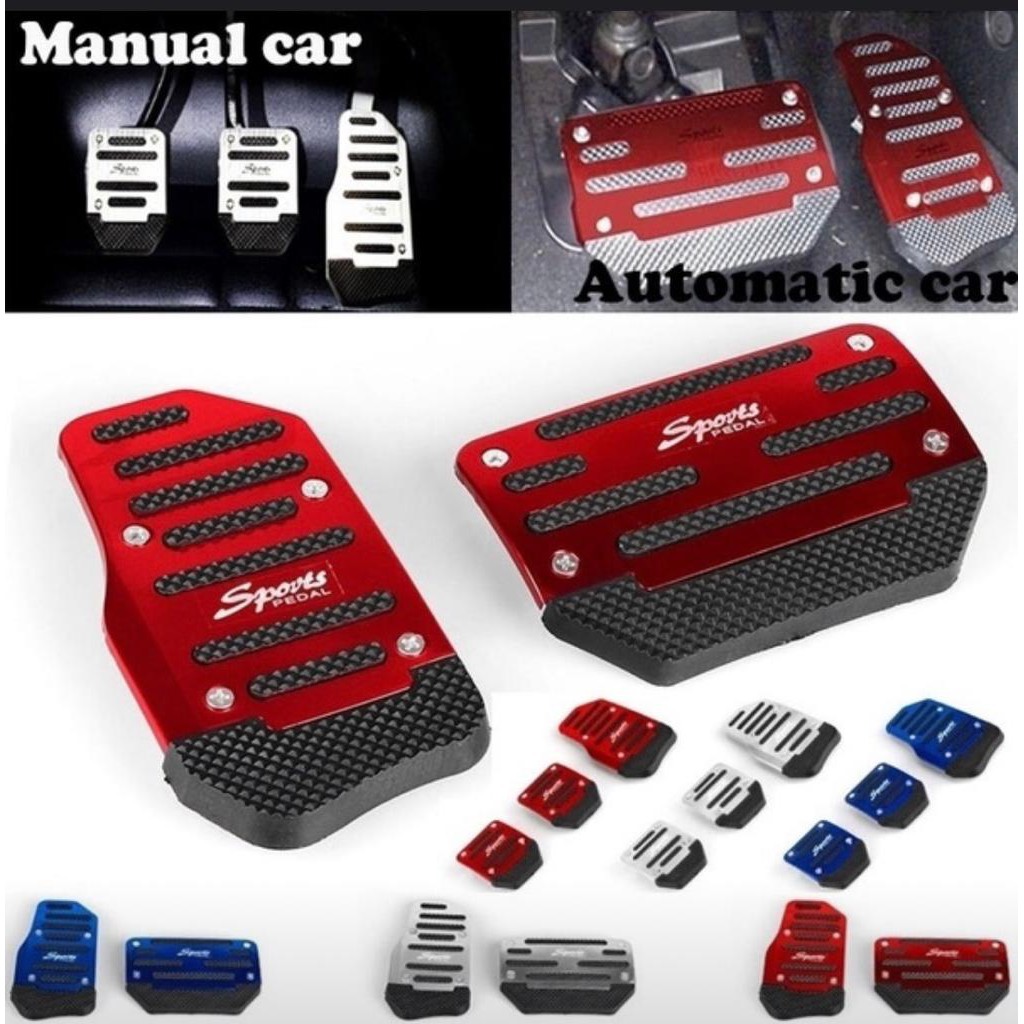 Non-Slip Car Pedal Universal Sports Automatic Series Brake Gas Pedal wira kancil myvi axia alza waja kelisa kenari saga