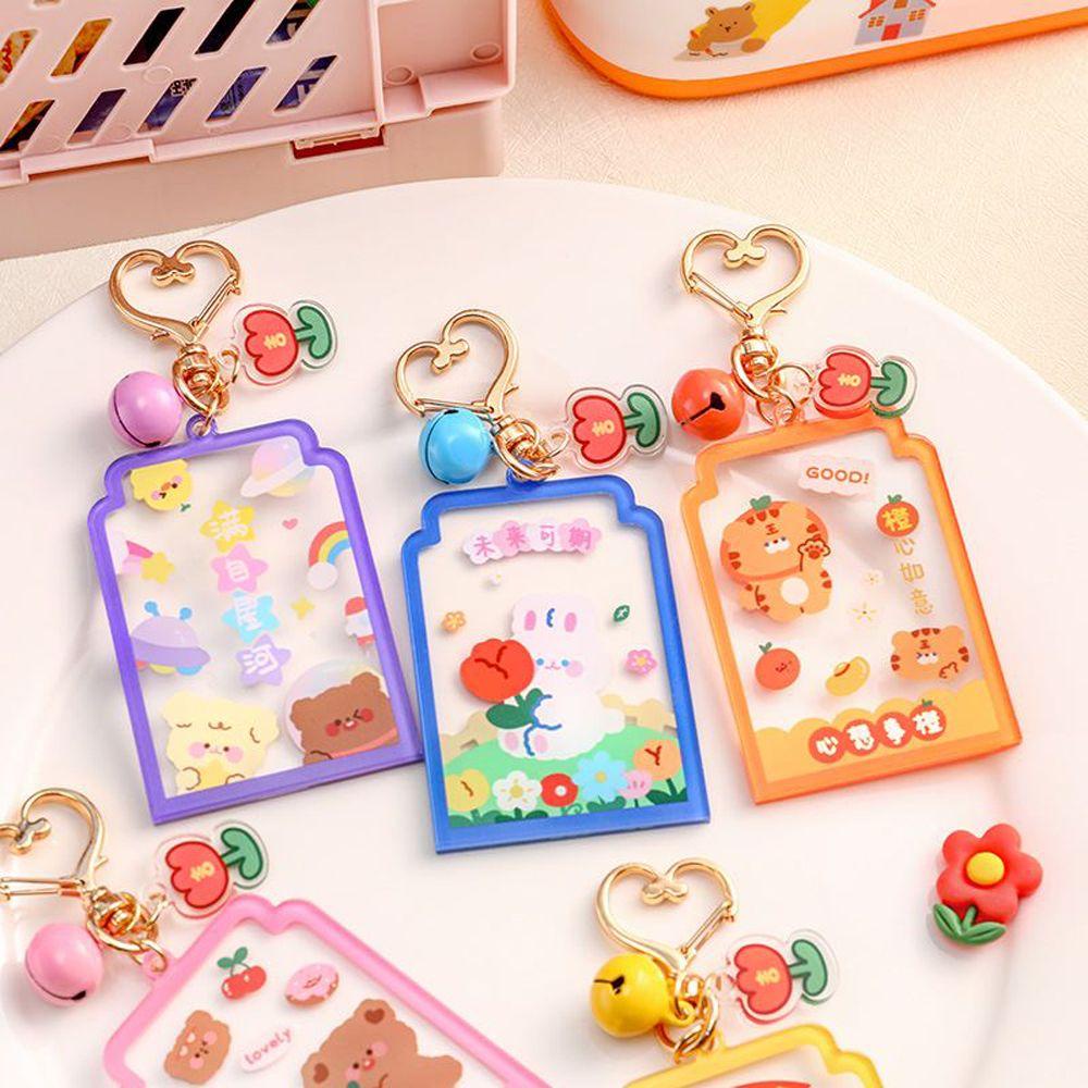 Rebuy1 Móc Khóa Acrylic Hình Cô Gái Độc Đáo Sáng Tạo