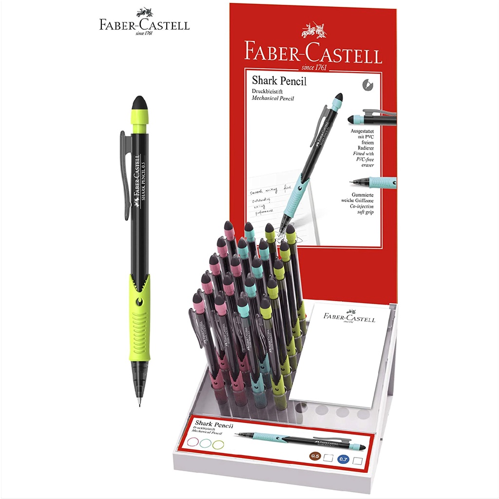 Bút Chì Bấm Cá Mập 0.5 Assorted Faber-Castell