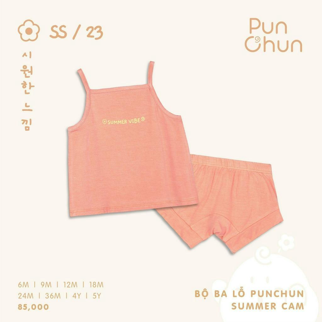 Bộ Ba Lỗ PUNCHUN Summer Bé Gái SS23D3