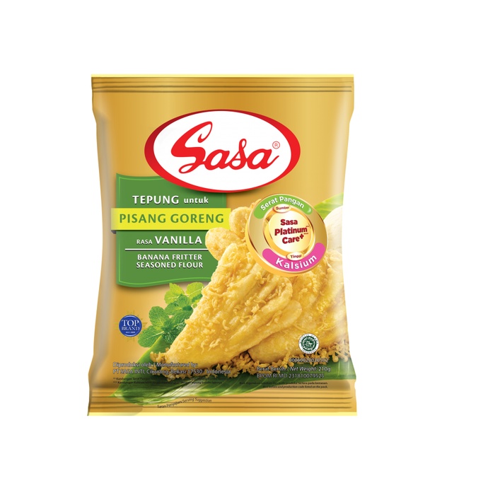 BỘT CHIÊN CHUỐI VỊ VANI SASA 210G - NHẬP KHẨU INDONESIA