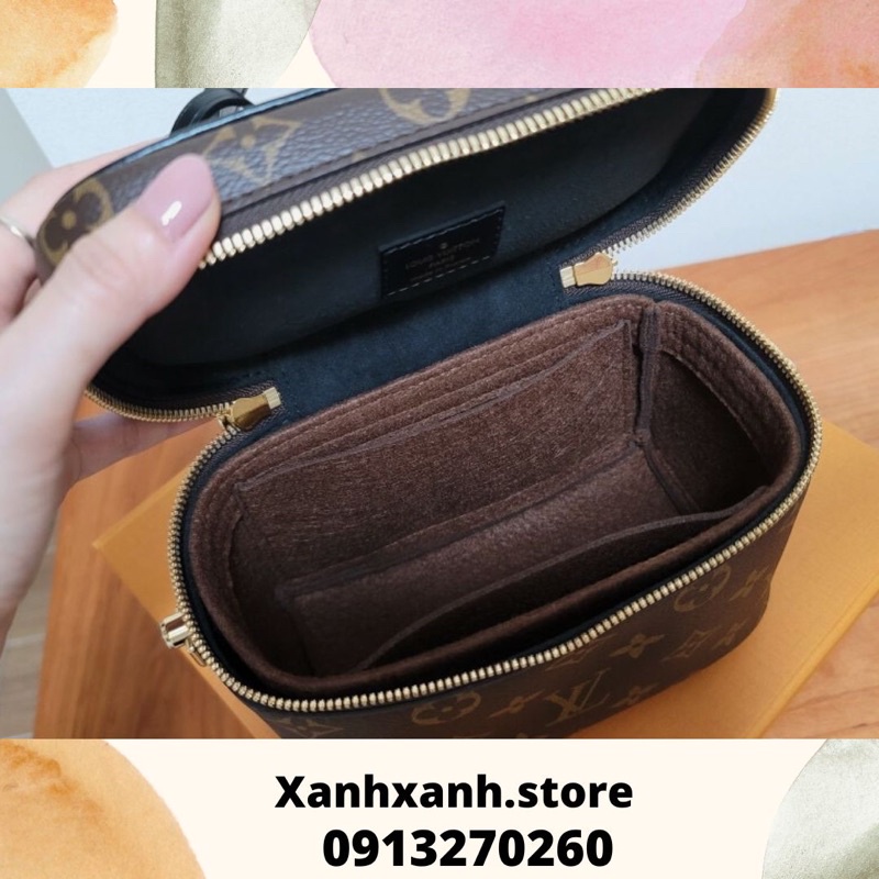 Lót Túi LV PM Vanity 19cm.
