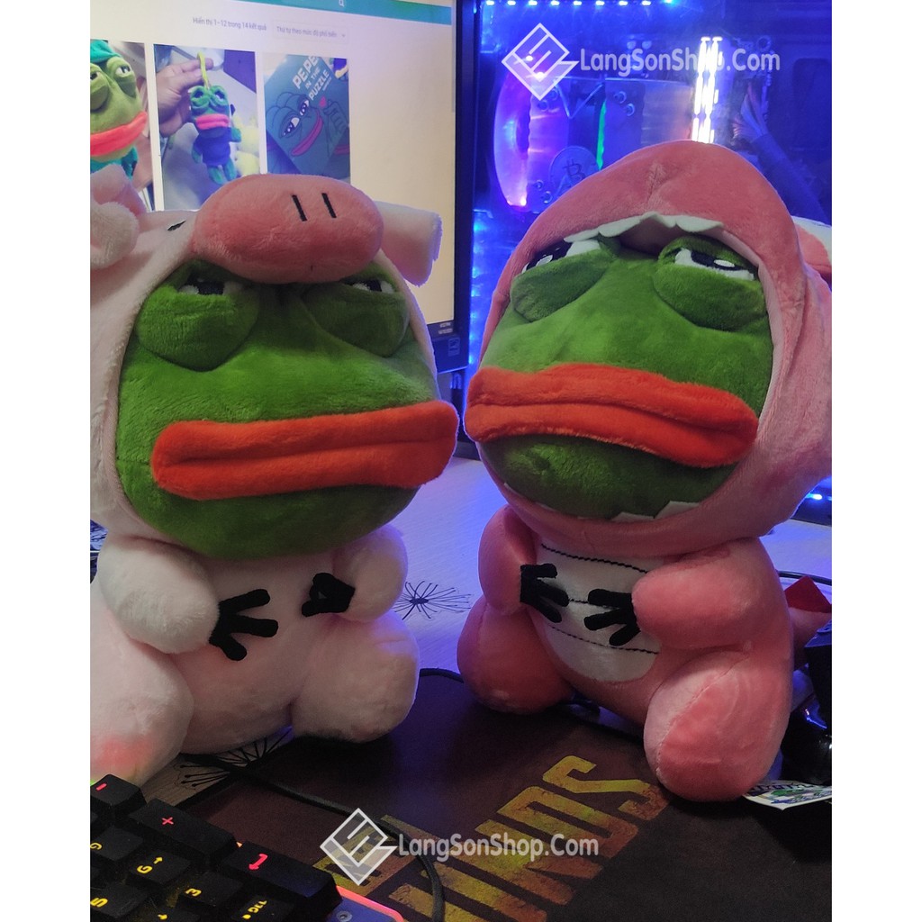 Ếch xanh pepe lai Khủng long hoạt hình cực đẹp - Pepe Frog