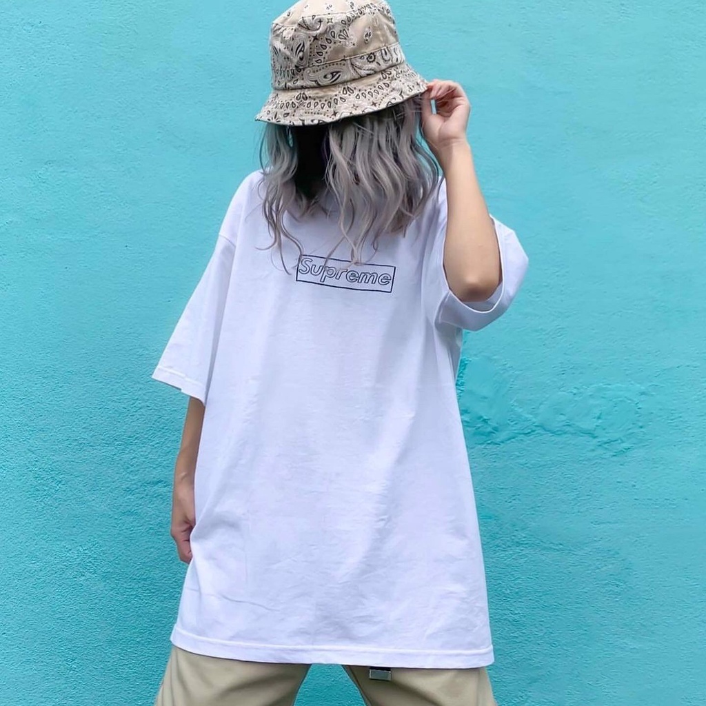 SUPREME TEE - Áo Supreme Kaws Chalk Logo