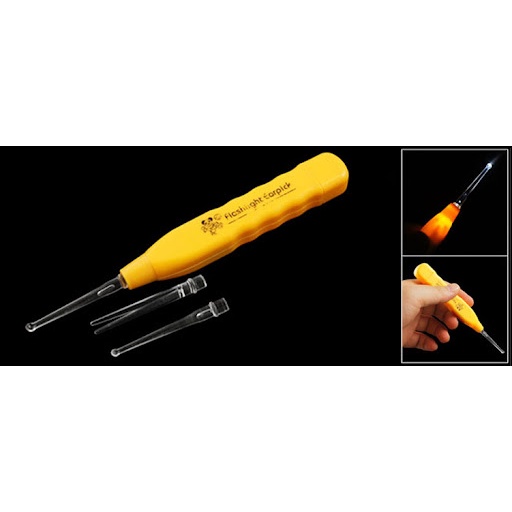 Bộ 3 dụng cụ đèn lấy ráy tai, ngoáy tai có đèn cho bé, đèn ngoáy tai, đèn soi tai