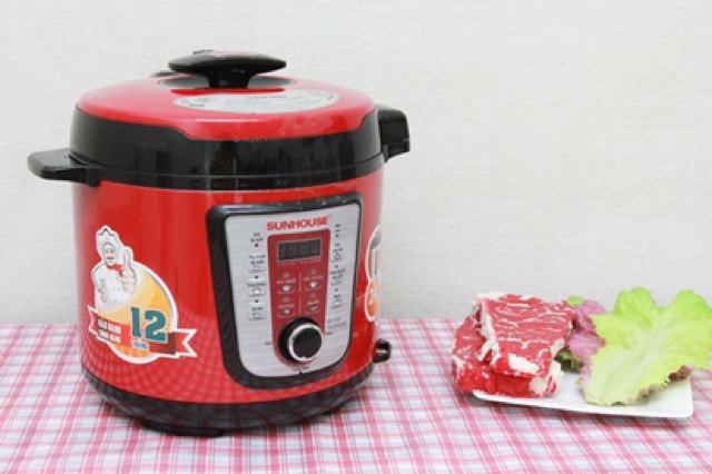 Nồi áp suất điện Sunhouse SHD 1767 6.0 lít hàng trưng bày như mới mới 99%