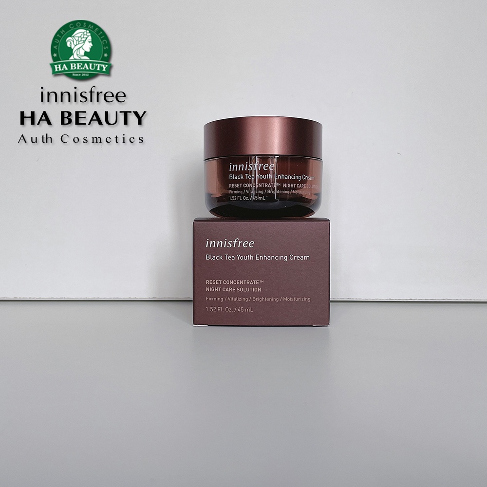 Kem dưỡng ẩm chống lão hóa innisfree phục hồi da trà đen Black Tea Youth Enhancing Cream 45 mL