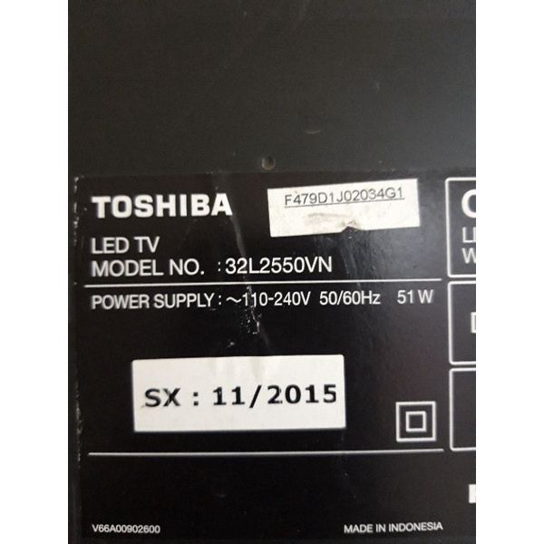 Bo khiển toshiba 32L2550VN