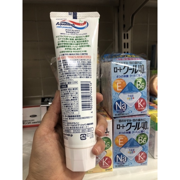 Kem đánh răng aquafresh nhật tuýp 140G