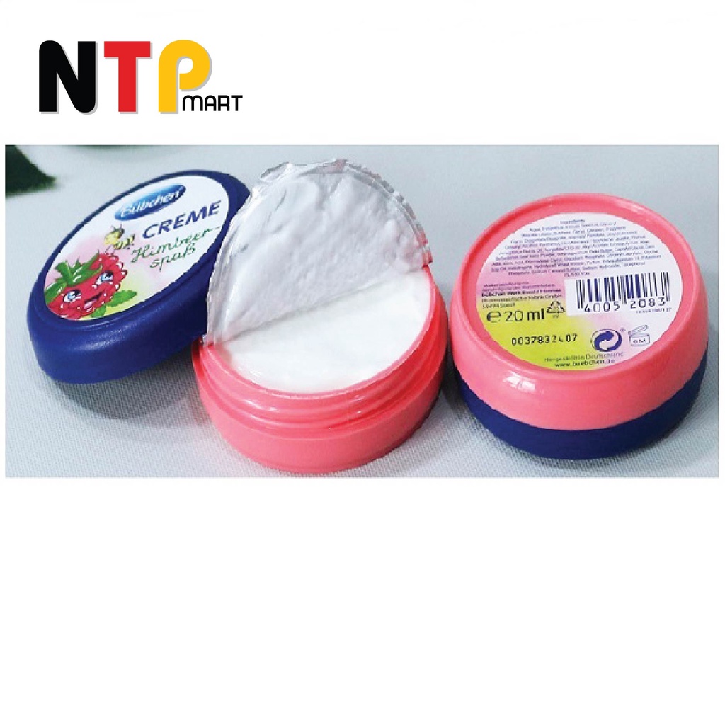 Kem Dưỡng Da Bubchen Creme Himbeer-spaB hương Dâu cho trẻ em hộp 20ml nhập khẩu Đức