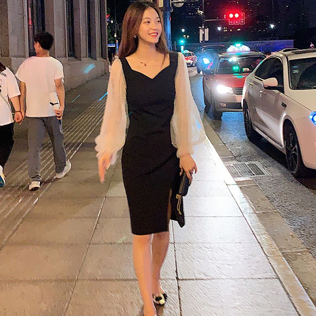 ⭐0412⭐ Korean fashion women's mesh dress