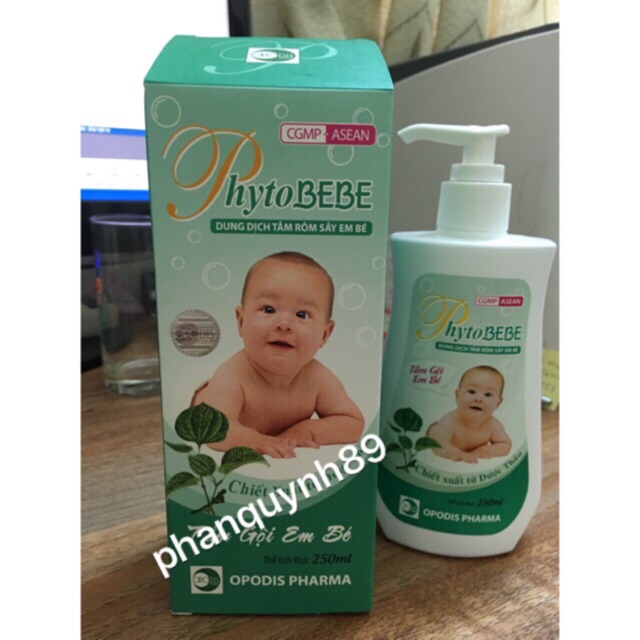 Phytobebe dung dịch tắm gội em bé