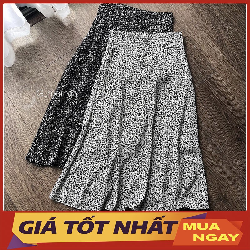 Chân Váy Nữ Dáng Dài Họa Tiết Hoa Nhí Có Lớp Lót Trong M2137