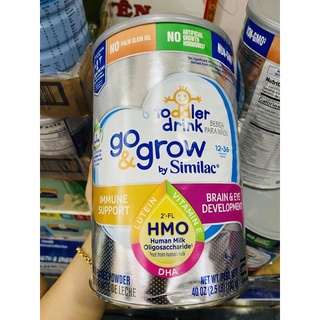 Sữa công thức similac Go& Grow HMO nắp xám 1,13kg của Mỹ