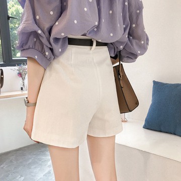 Quần short ống rộng eo cao phong cách mùa hè  trẻ trung cho nữ