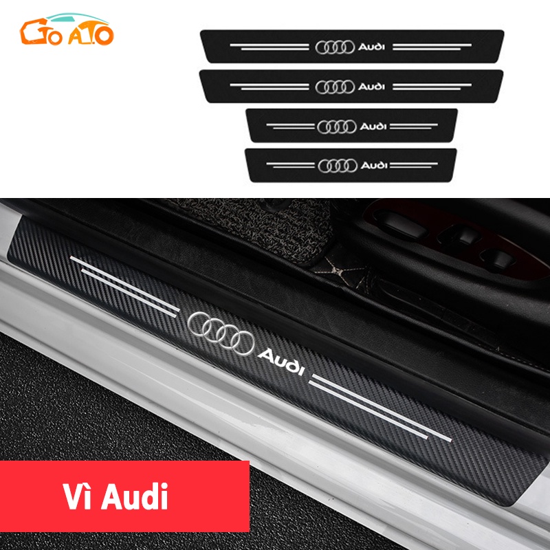 GTIOATO 4 Chiếc Sợi Carbon Dán Cửa ô Tô Miếng Dán Xe DáN ChốNg XưỚC Ô Tô Bảo Vệ Cửa ô Tô Phụ KiệN Ô Tô Cho Audi TT R8 Q5 Q7 RS7 A7 A8 A5 A4 Q8 A6 A3 RS5 Q2 Q3