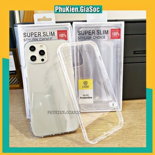ỐP LƯNG ĐIỆN THOẠI SUPER SLIM CAO CẤP DÀNH CHO IPHONE - ỐP LƯNG TRONG SUỐT  - ÔM SÁT ĐIỆN THOẠI