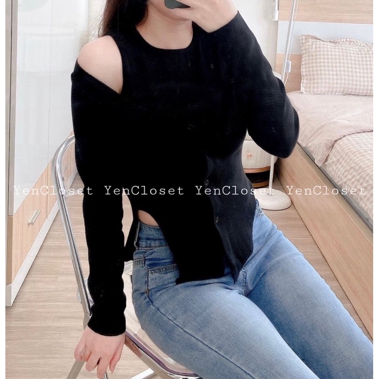 set áo tay dài kèm áo ba lỗ giá siêu hời, basic nhưng vẫn xinh