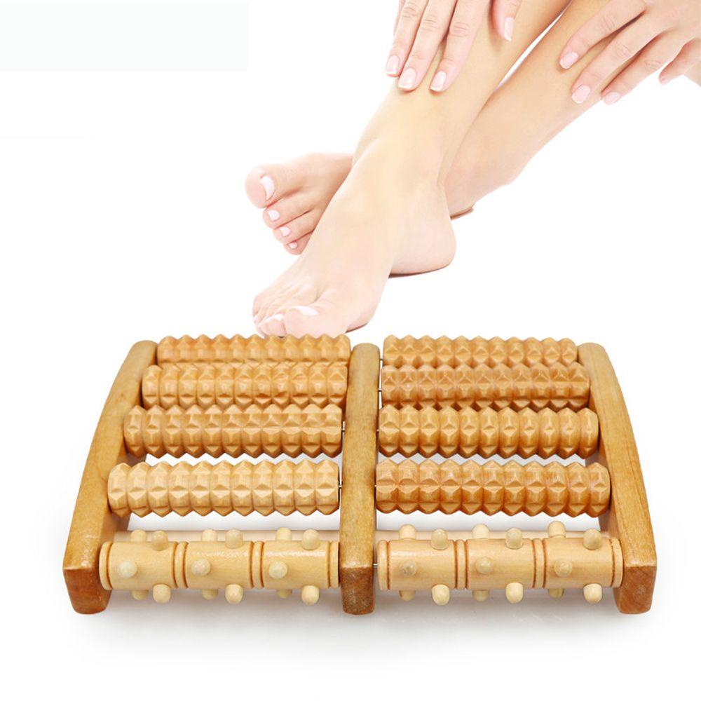 Dụng Cụ Lăn Massage Chân Giảm Đau 3D Bằng Gỗ